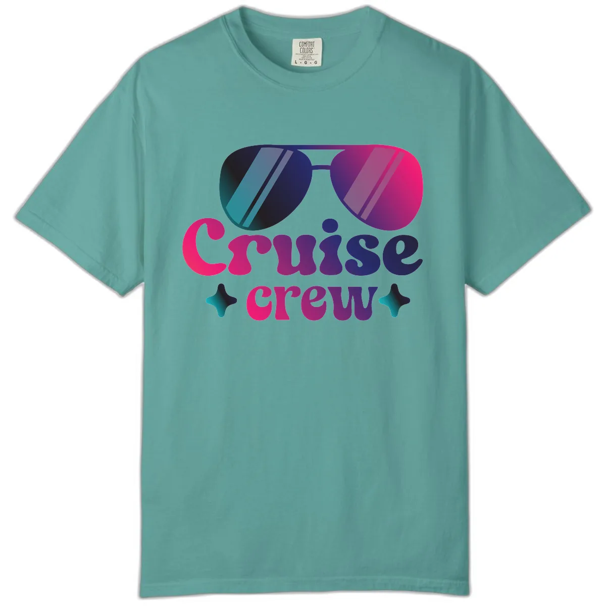 Cruise Crew Vibes Comfort Color in Seafoam
