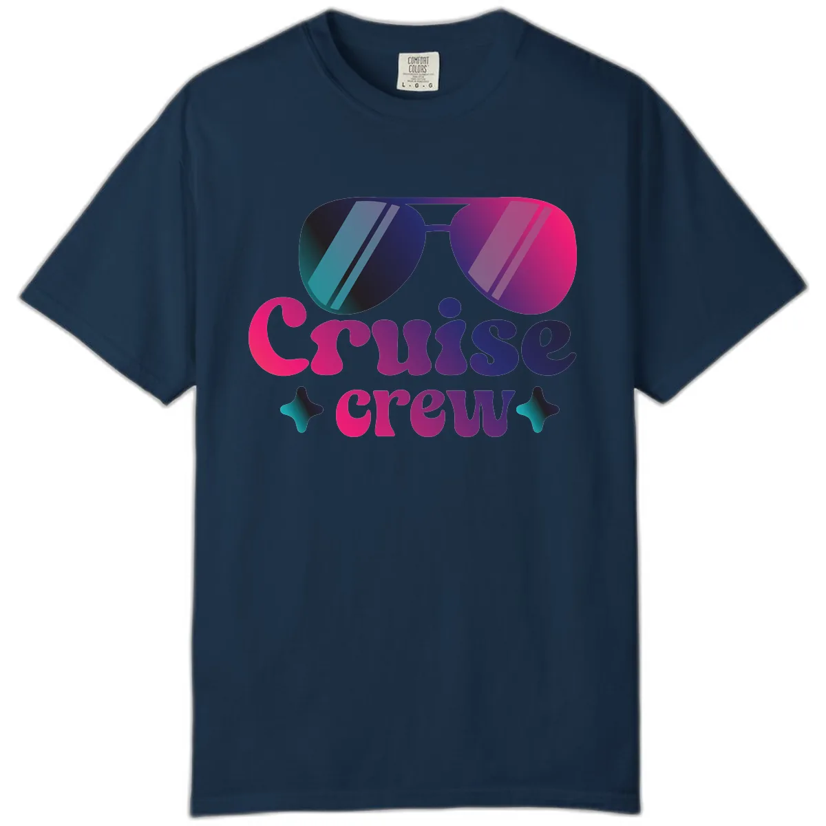 Cruise Crew Vibes Comfort Color in True Navy