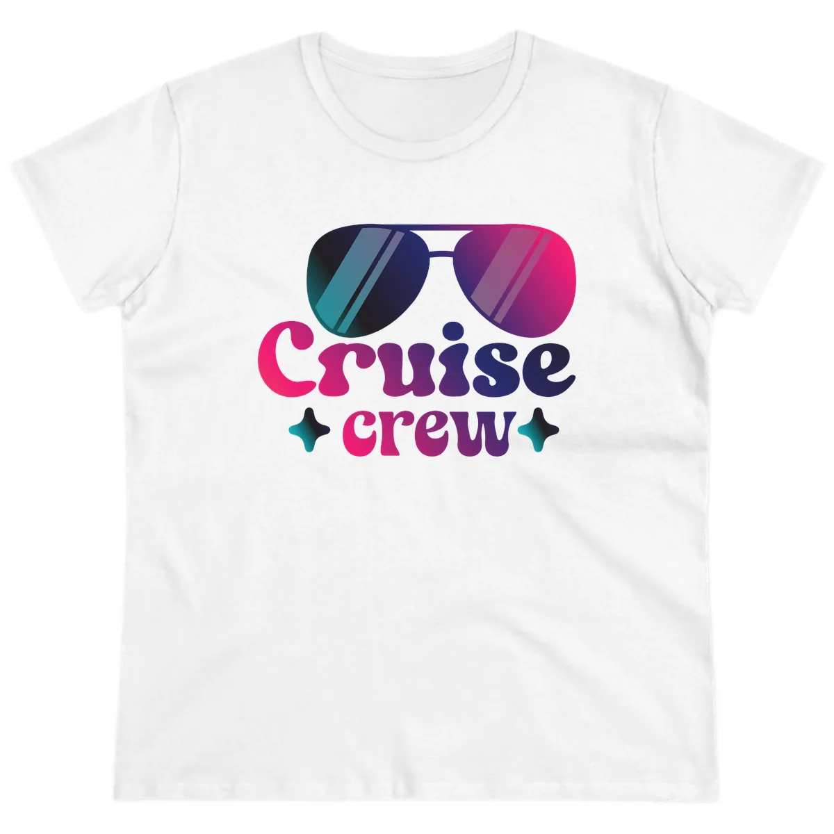 Cruise Crew Vibes Ladies Tee in White