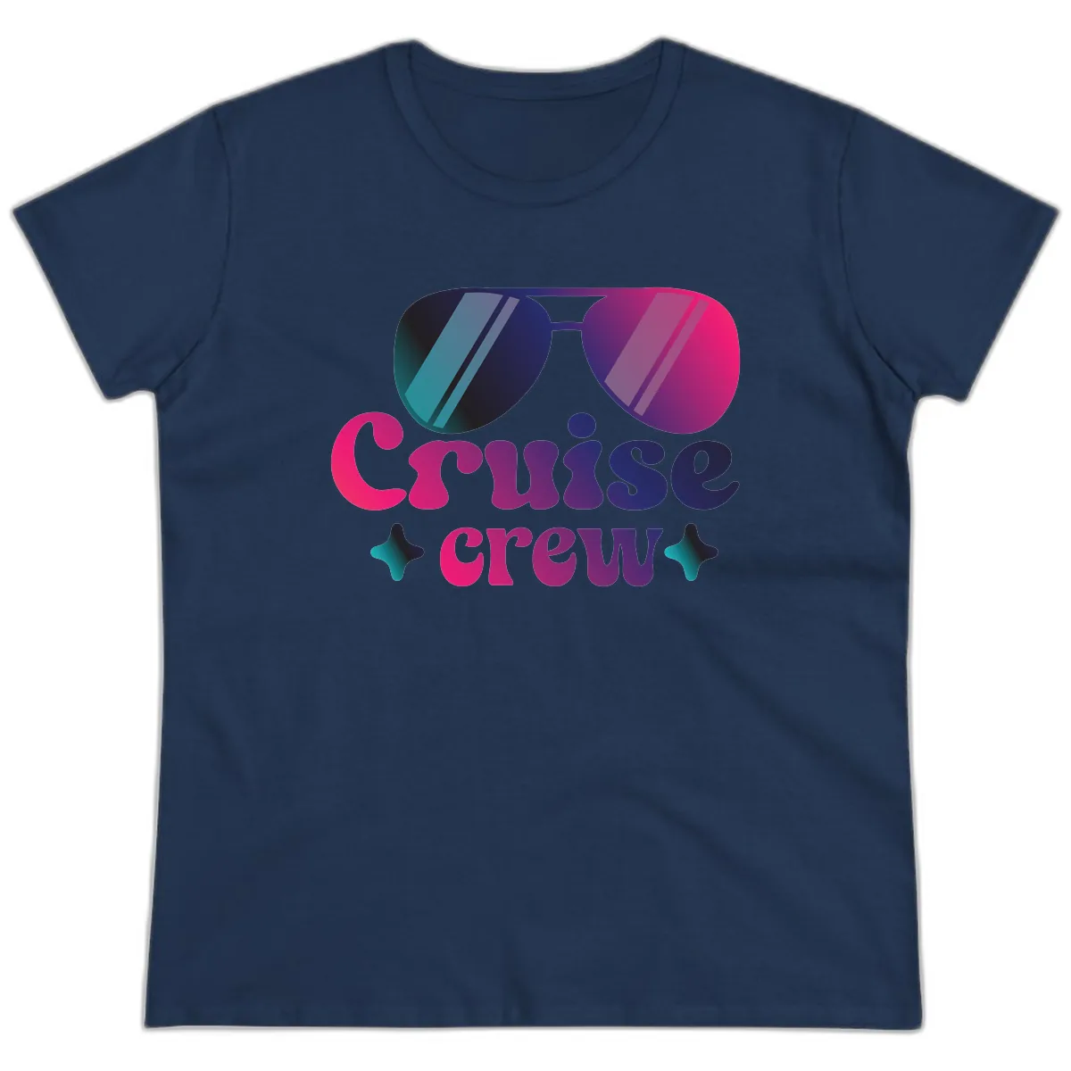 Cruise Crew Vibes Ladies Tee in Navy