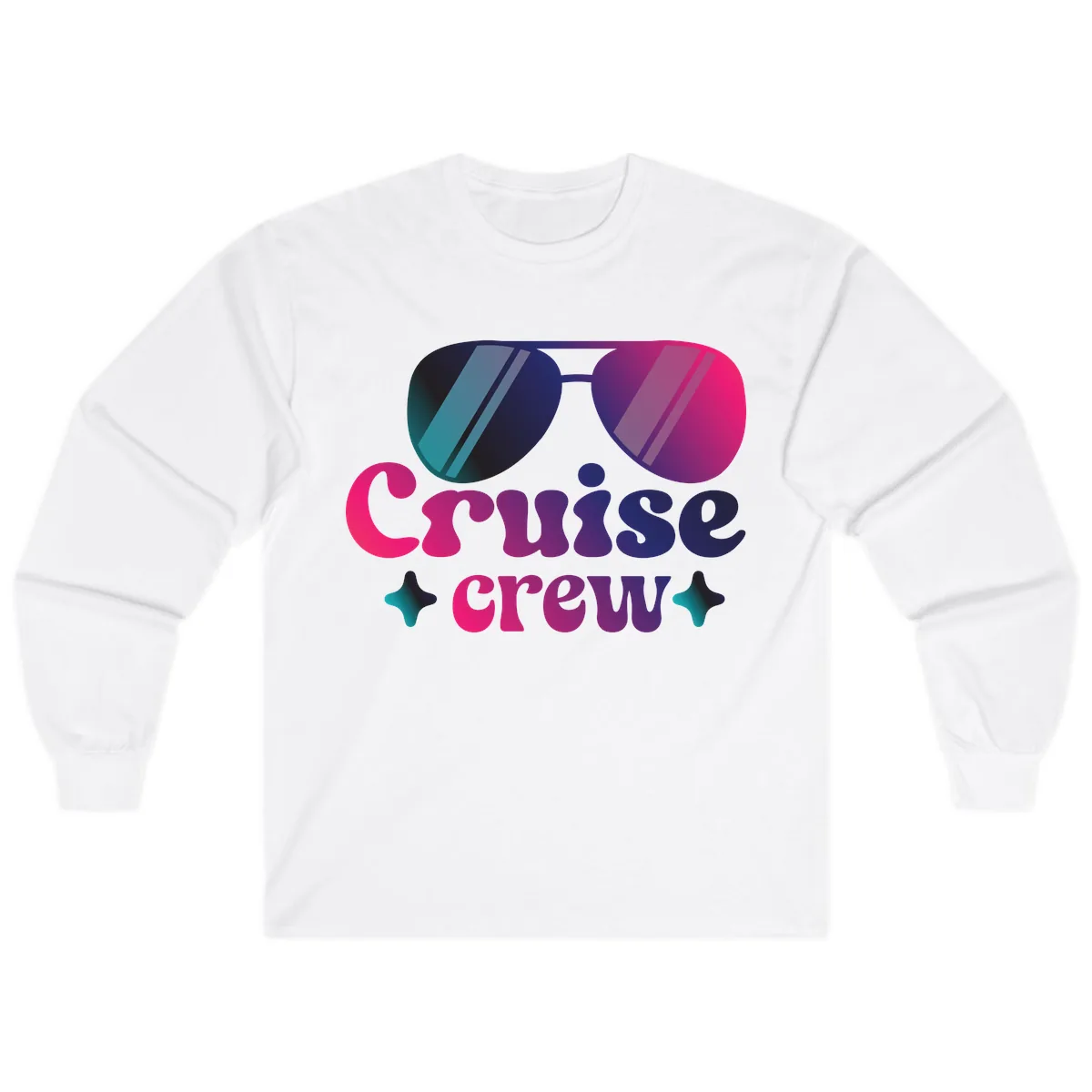 Cruise Crew Vibes Long Sleeve in White