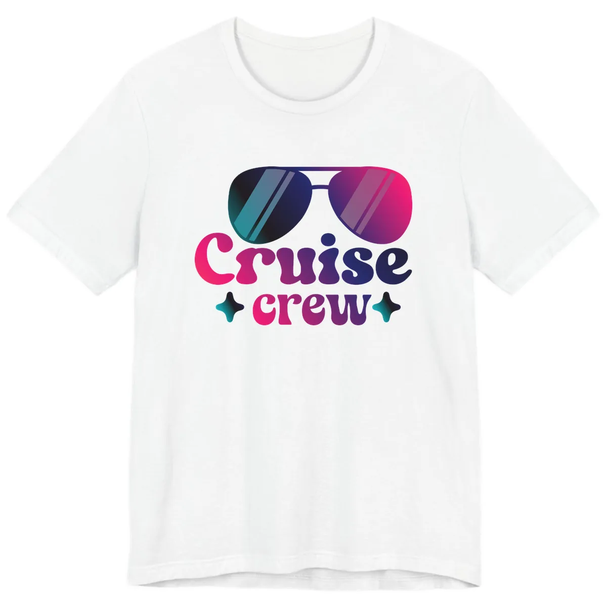 Cruise Crew Vibes Premium T-Shirt in White