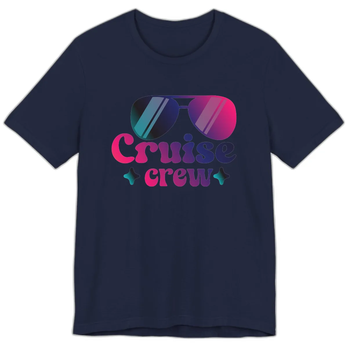 Cruise Crew Vibes Premium T-Shirt in Navy