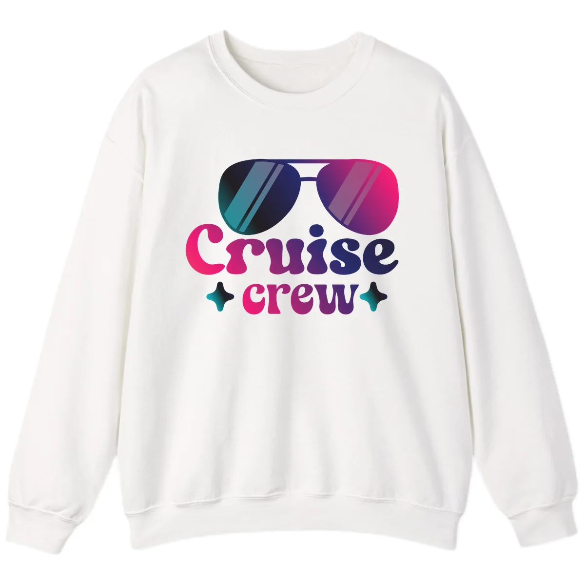 Cruise Crew Vibes Sweatshirt in White