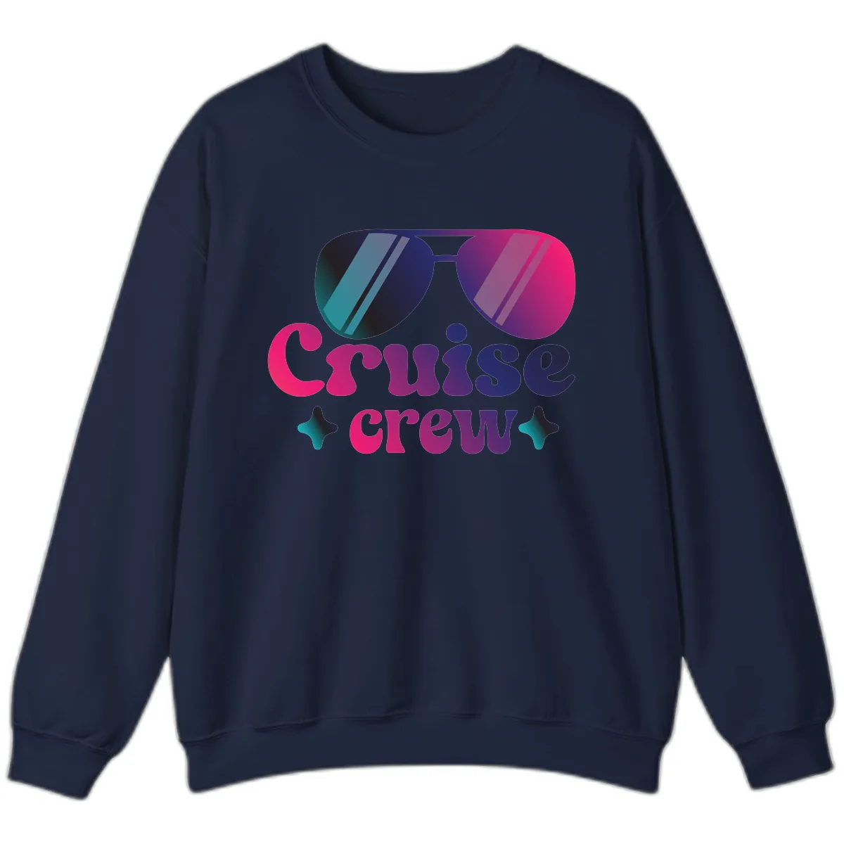 Cruise Crew Vibes Sweatshirt in Navy