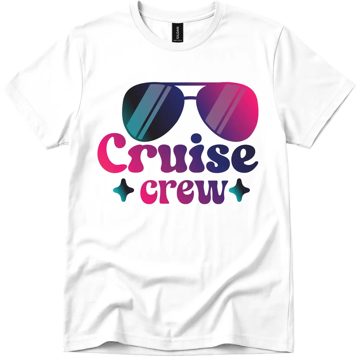 Cruise Crew Vibes T-Shirt in White