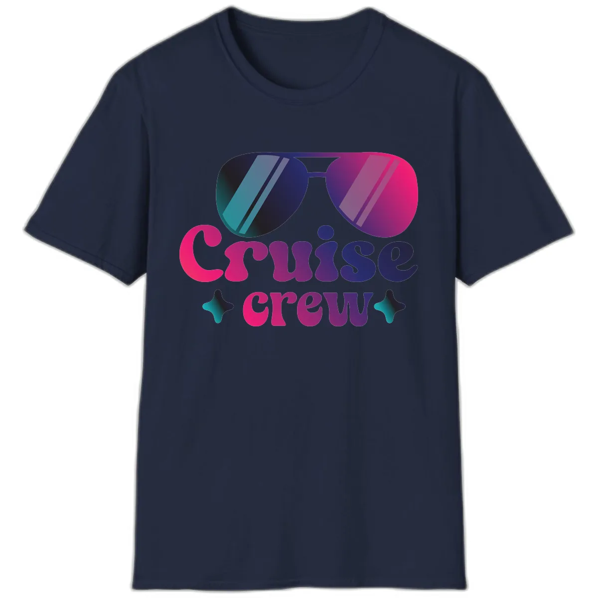 Cruise Crew Vibes T-Shirt in Navy