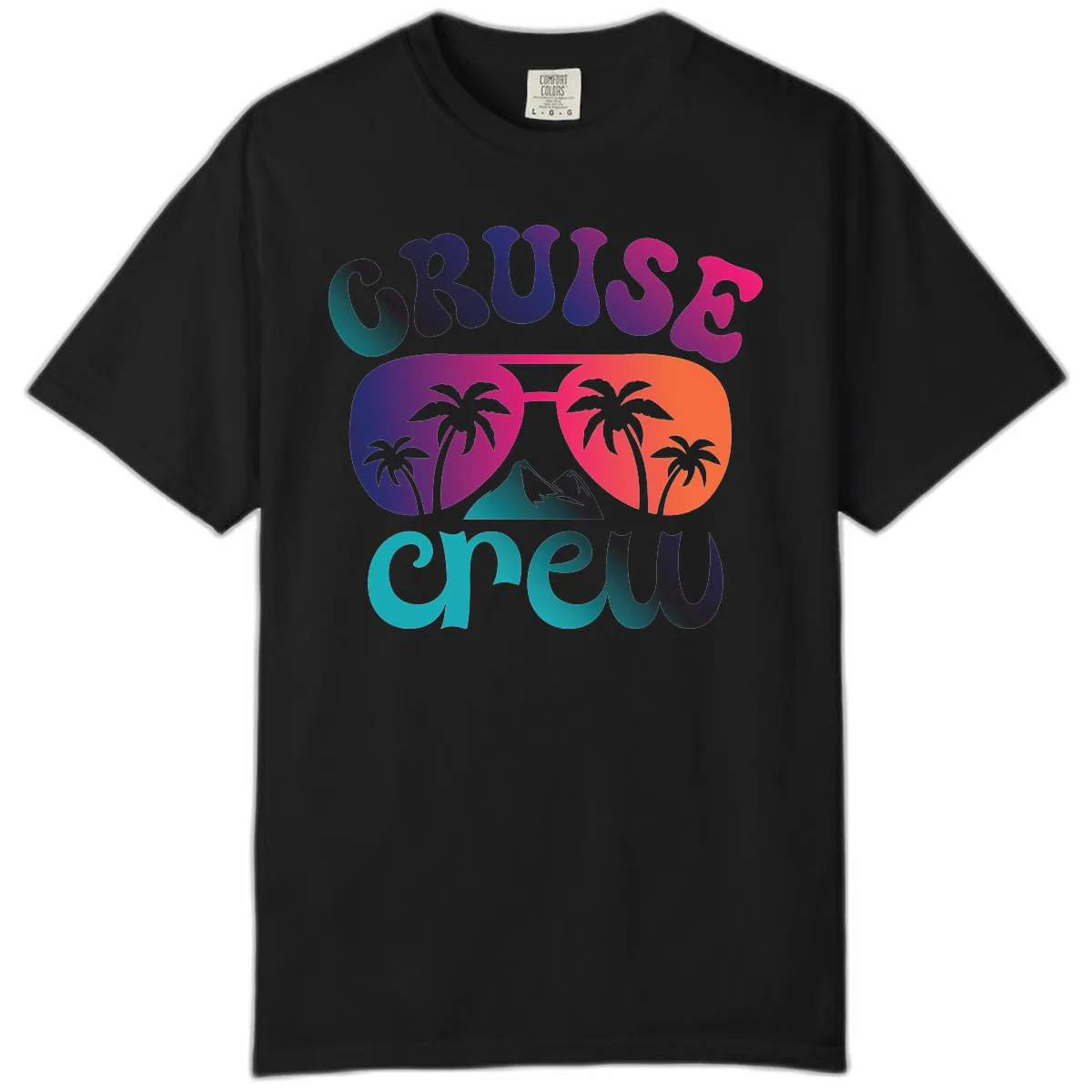 Cruise Crew Tropical Paradise Comfort Color in Black