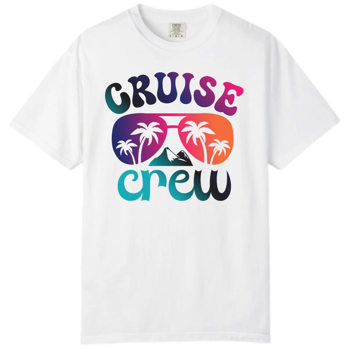 Cruise Crew Tropical Paradise Comfort Color in White