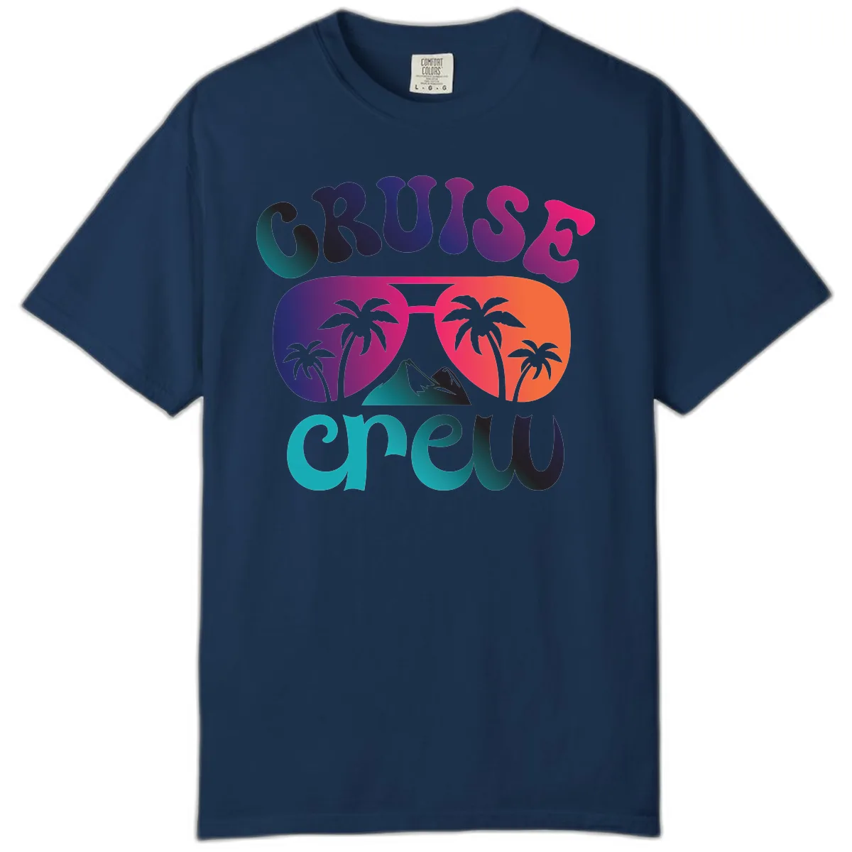 Cruise Crew Tropical Paradise Comfort Color in Navy