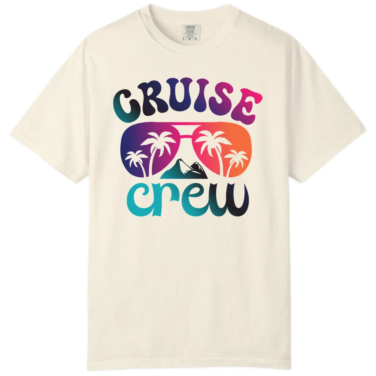 Cruise Crew Tropical Paradise Comfort Color in Ivory