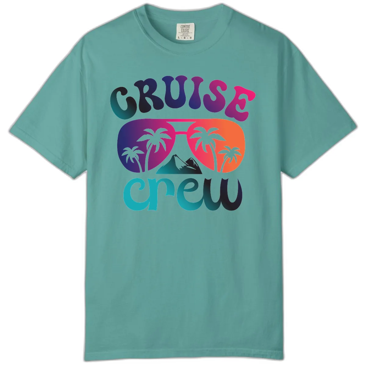 Cruise Crew Tropical Paradise Comfort Color in Seafoam
