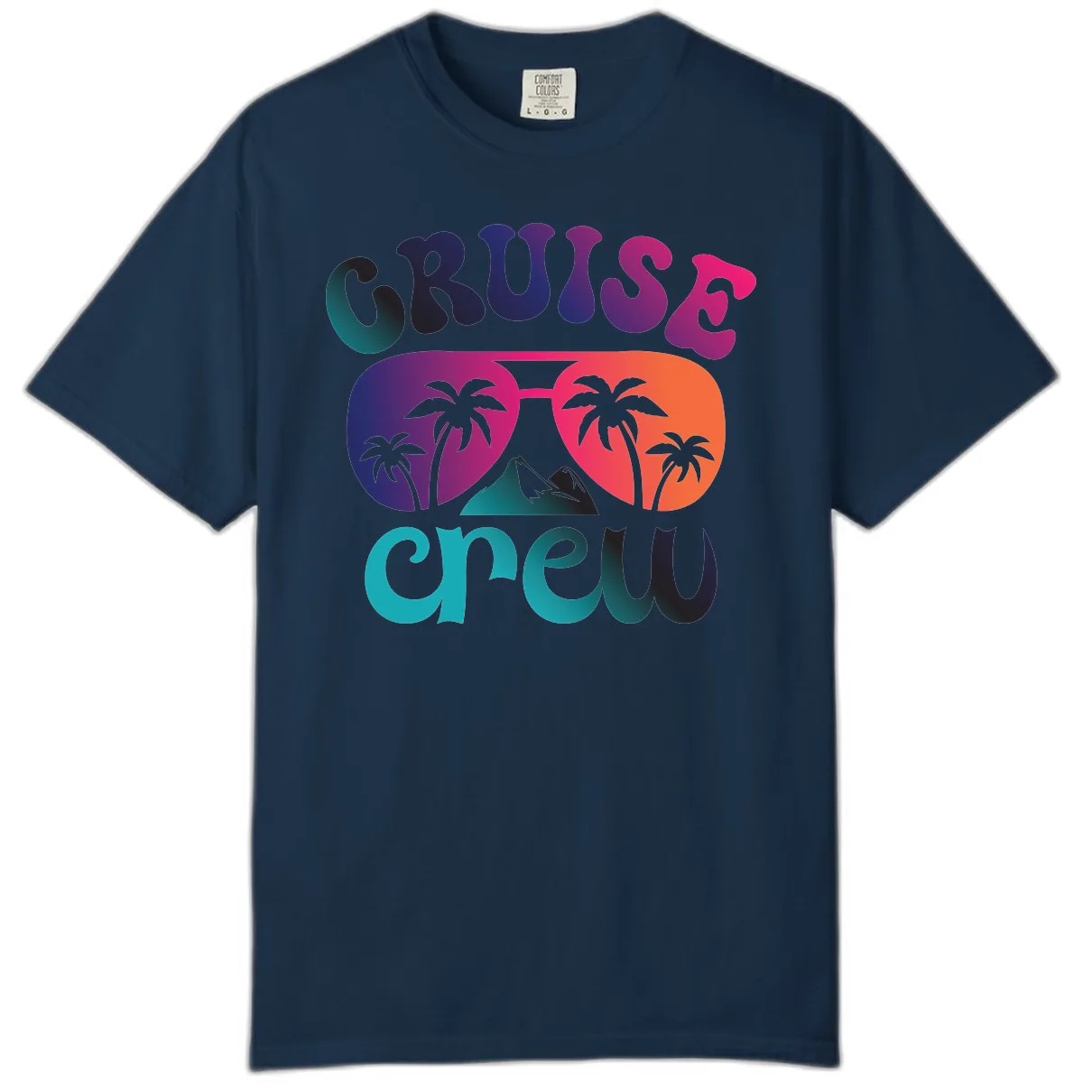 Cruise Crew Tropical Paradise Comfort Color in True Navy