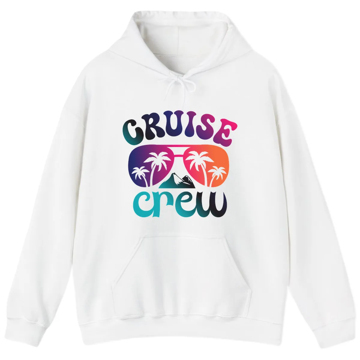 Cruise Crew Tropical Paradise Hoodie in White
