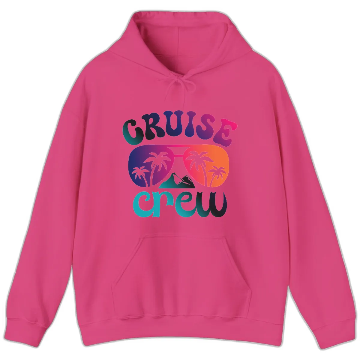 Cruise Crew Tropical Paradise Hoodie in Heliconia