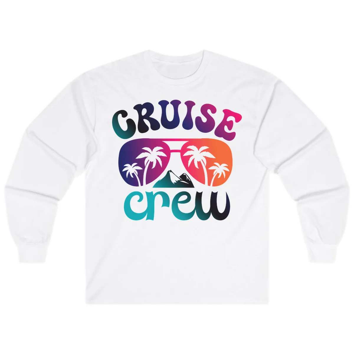 Cruise Crew Tropical Paradise Long Sleeve in White