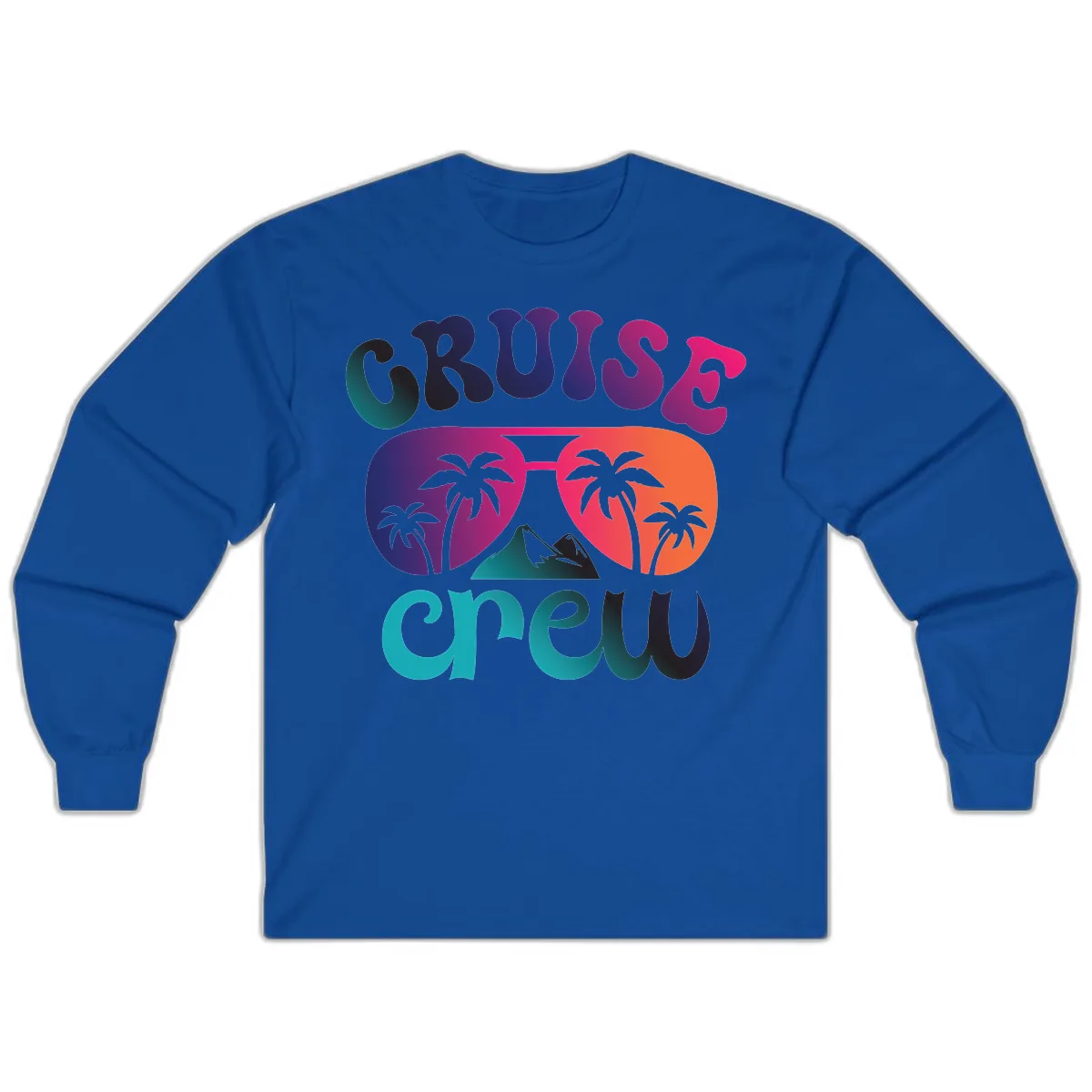 Cruise Crew Tropical Paradise Long Sleeve in Royal