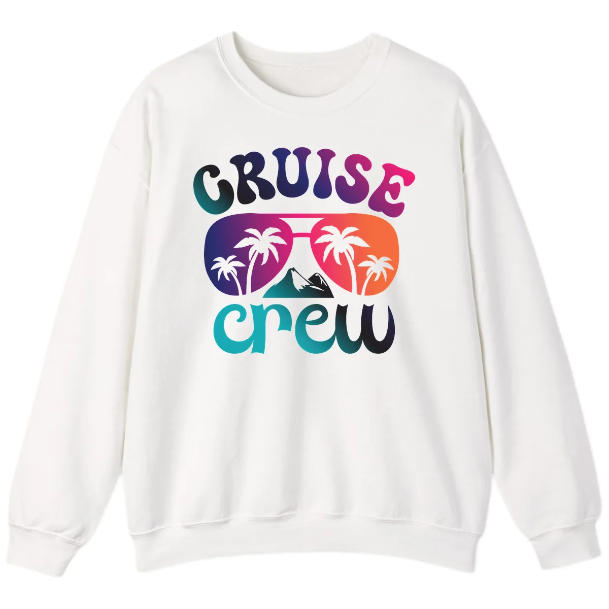 Cruise Crew Tropical Paradise Sweatshirt in White