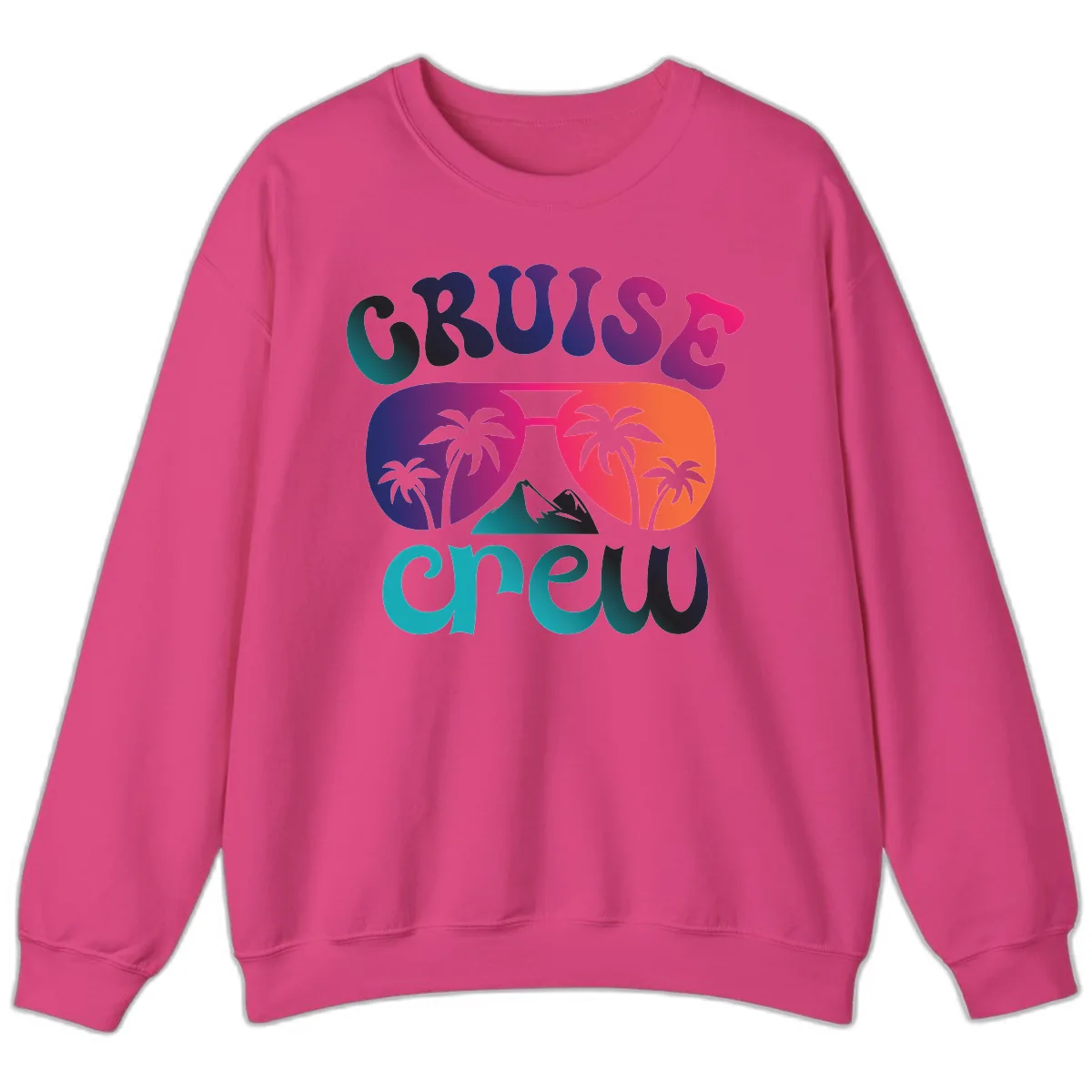 Cruise Crew Tropical Paradise Sweatshirt in Heliconia