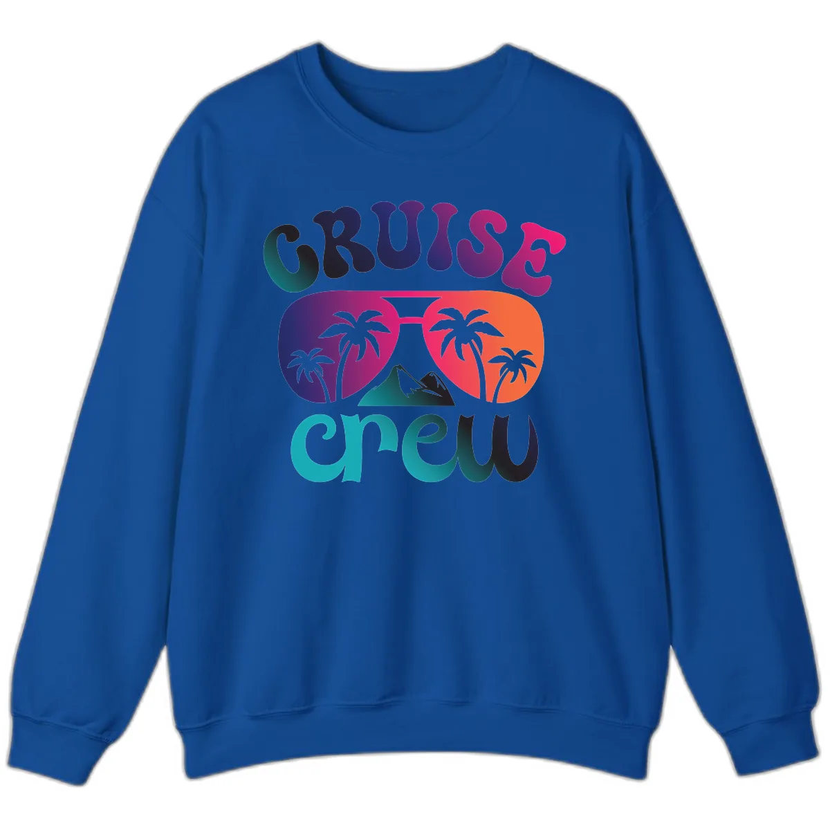 Cruise Crew Tropical Paradise Sweatshirt in Royal
