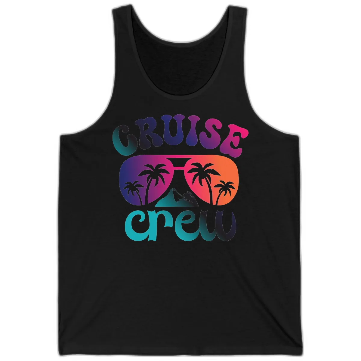 Cruise Crew Tropical Paradise Tank in Black