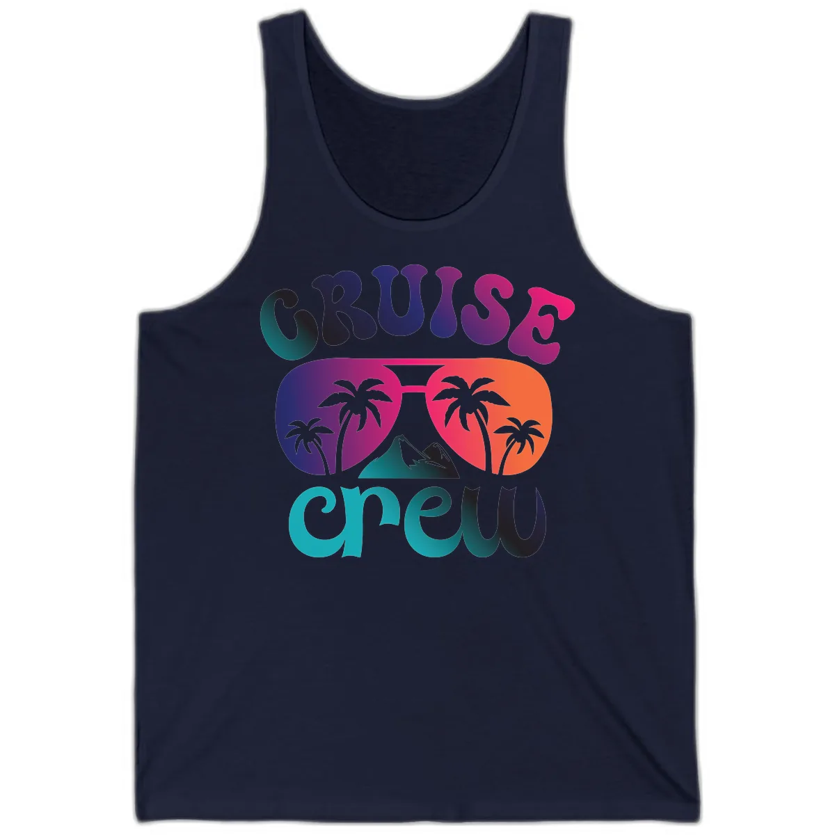 Cruise Crew Tropical Paradise Tank in Navy
