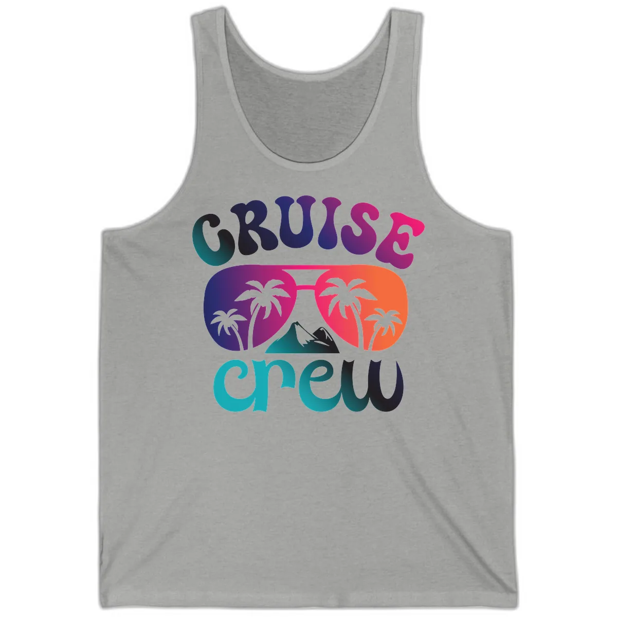 Cruise Crew Tropical Paradise Tank in Athletic Heather