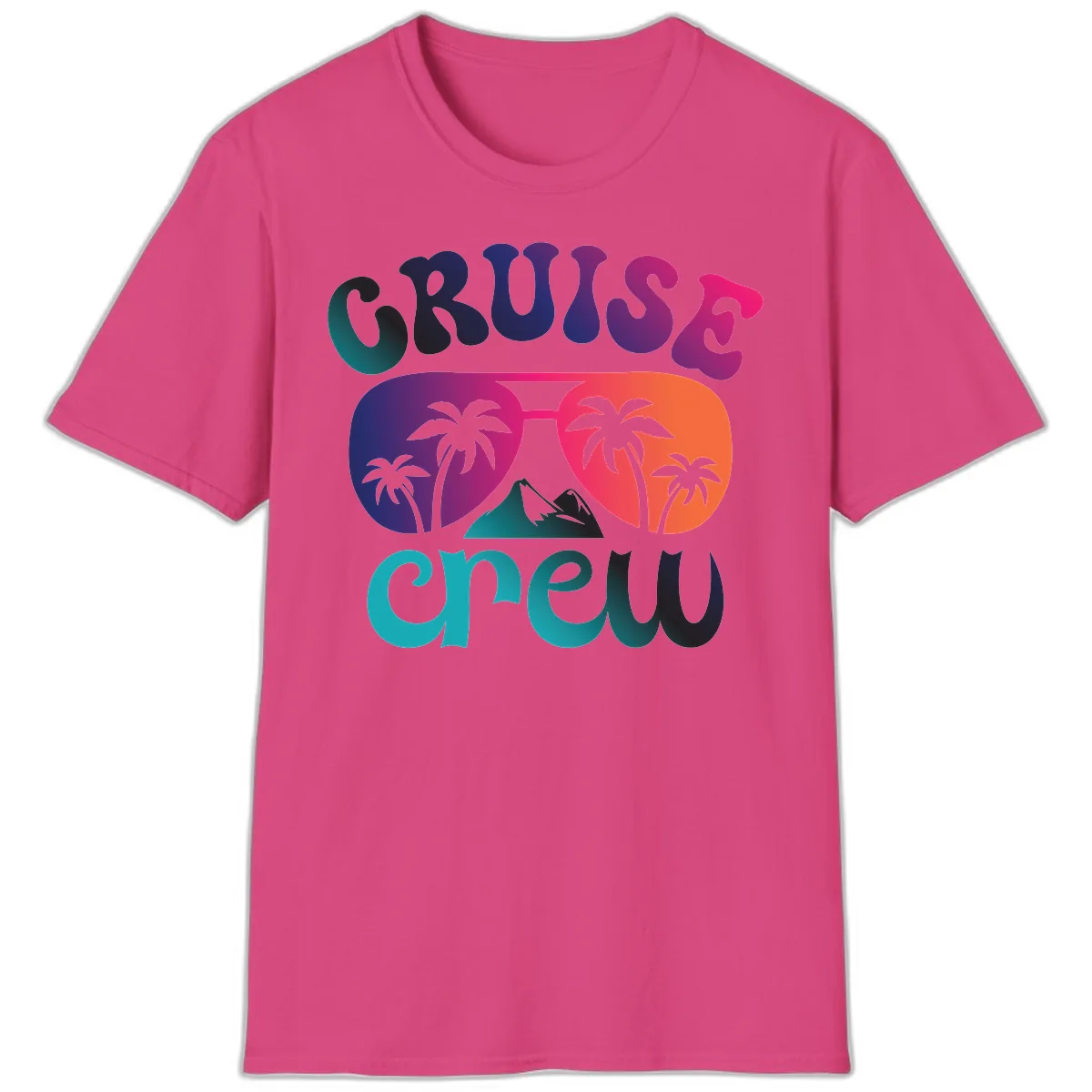 Cruise Crew Tropical Paradise T-Shirt in Heliconia