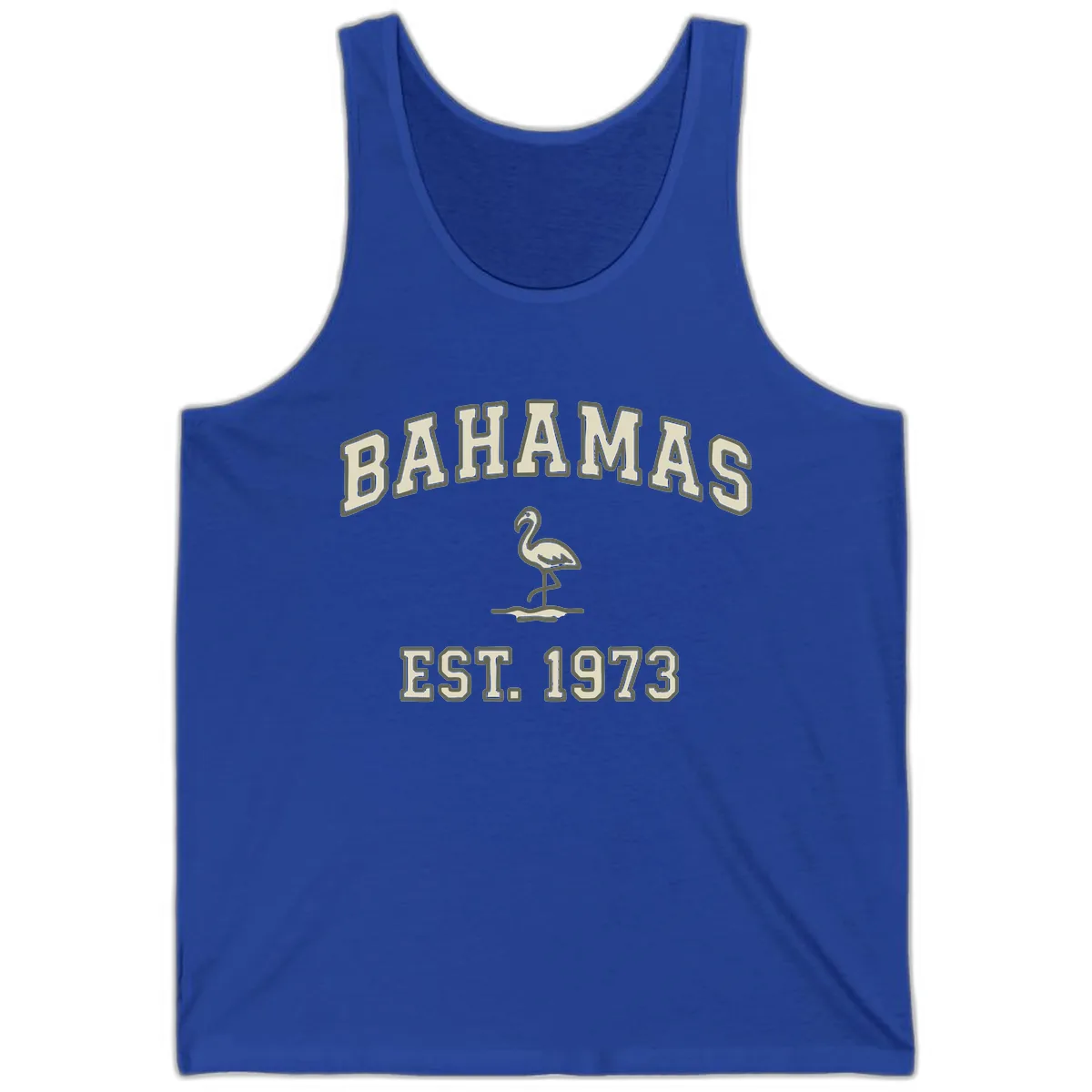 Bahamas Flamingo Established 1973 Tank in True Royal