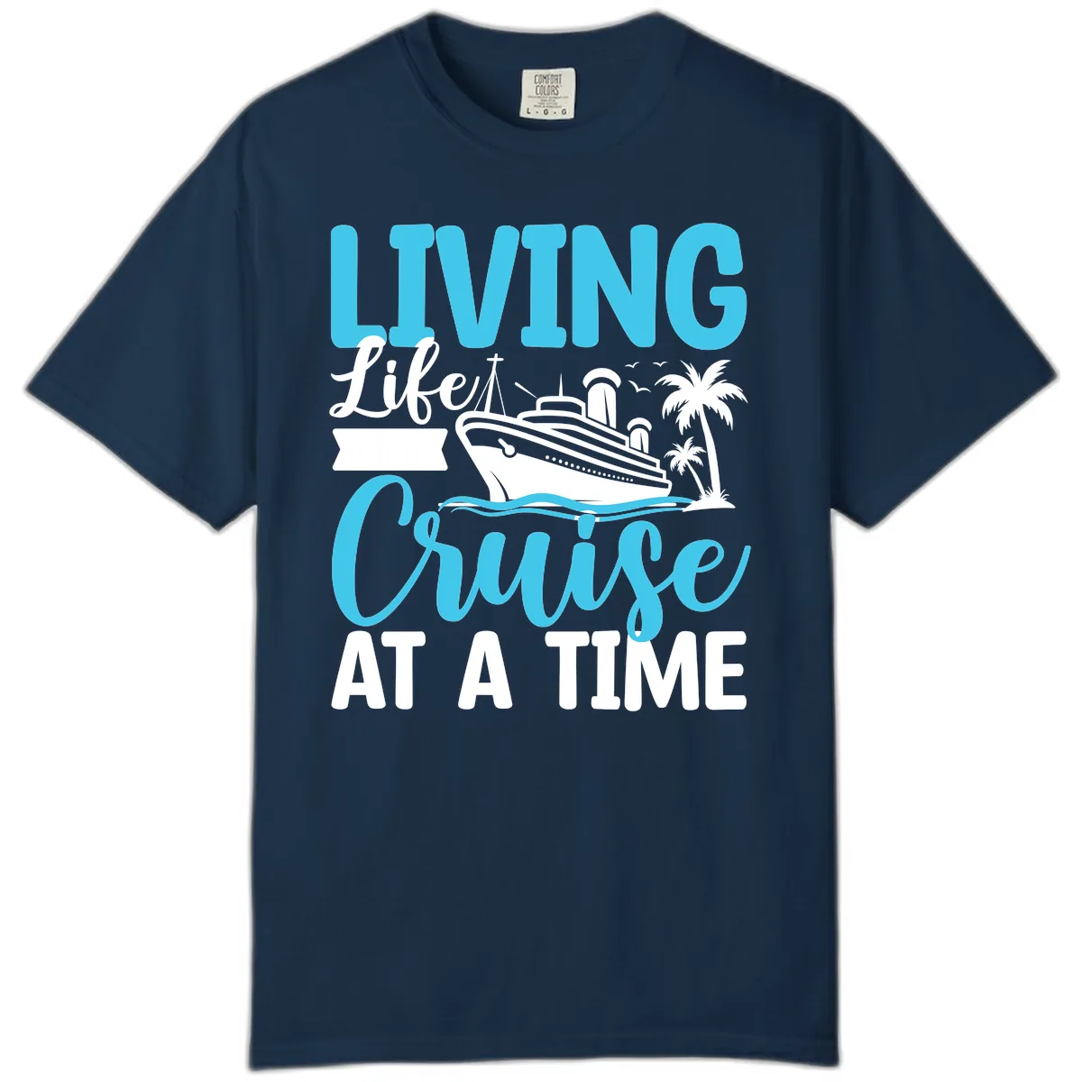 Living Life Cruise At A Time Comfort Color in True Navy