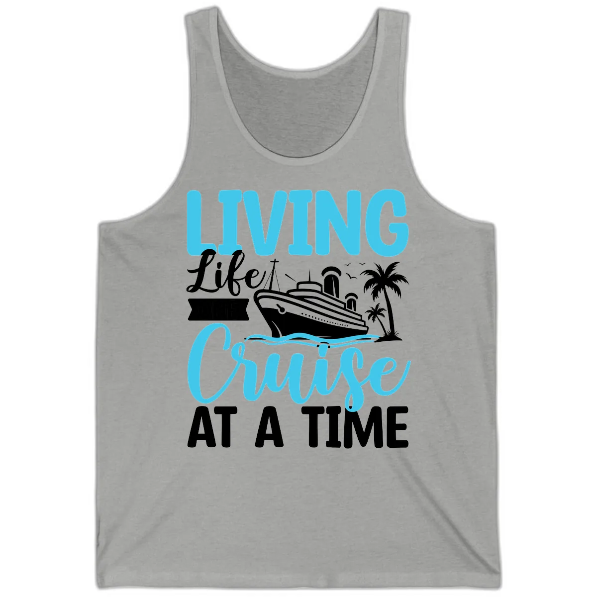 Living Life Cruise At A Time Tank in Athletic Heather
