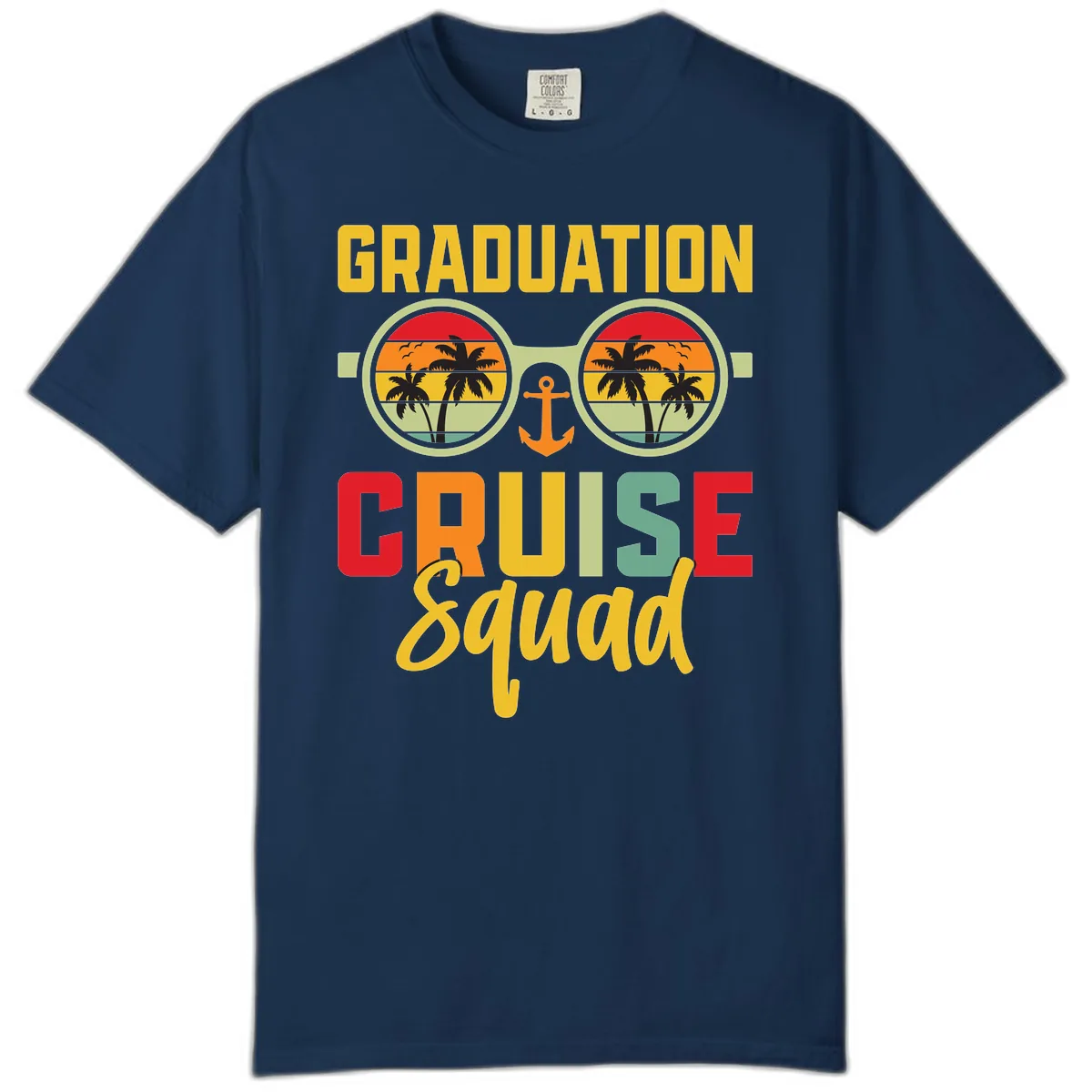 Graduation Cruise Squad Comfort Color in Navy