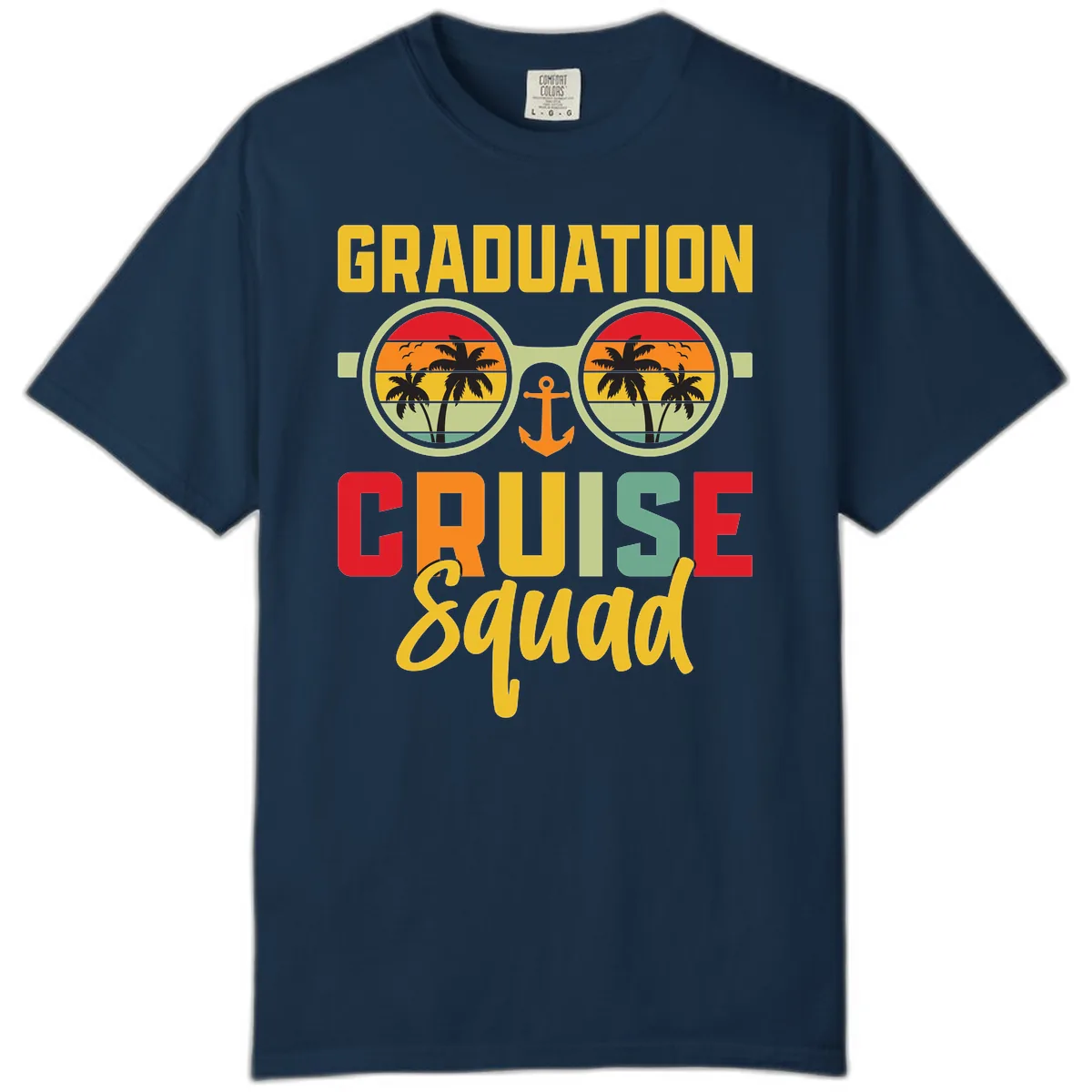 Graduation Cruise Squad Comfort Color in True Navy