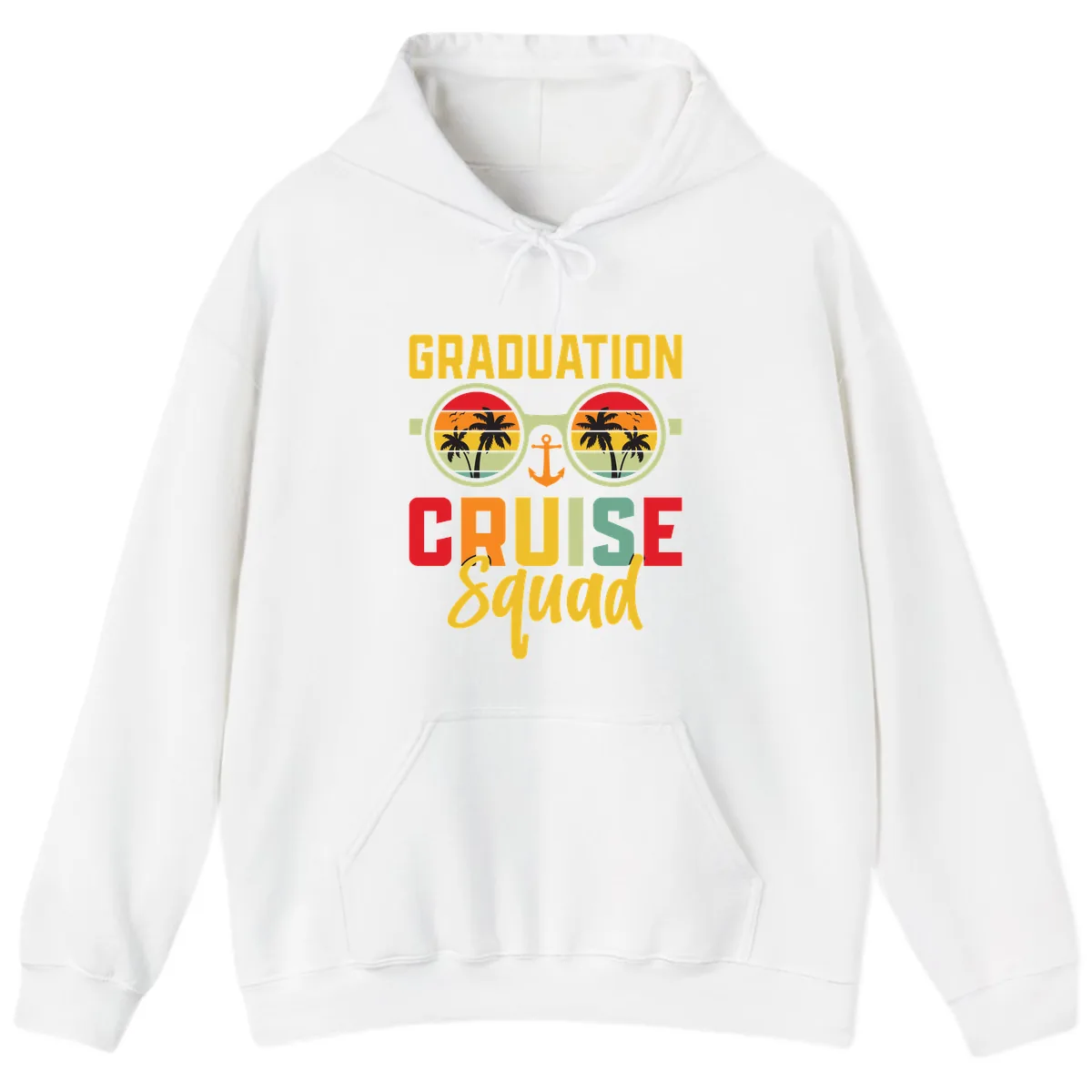 Graduation Cruise Squad Hoodie in White