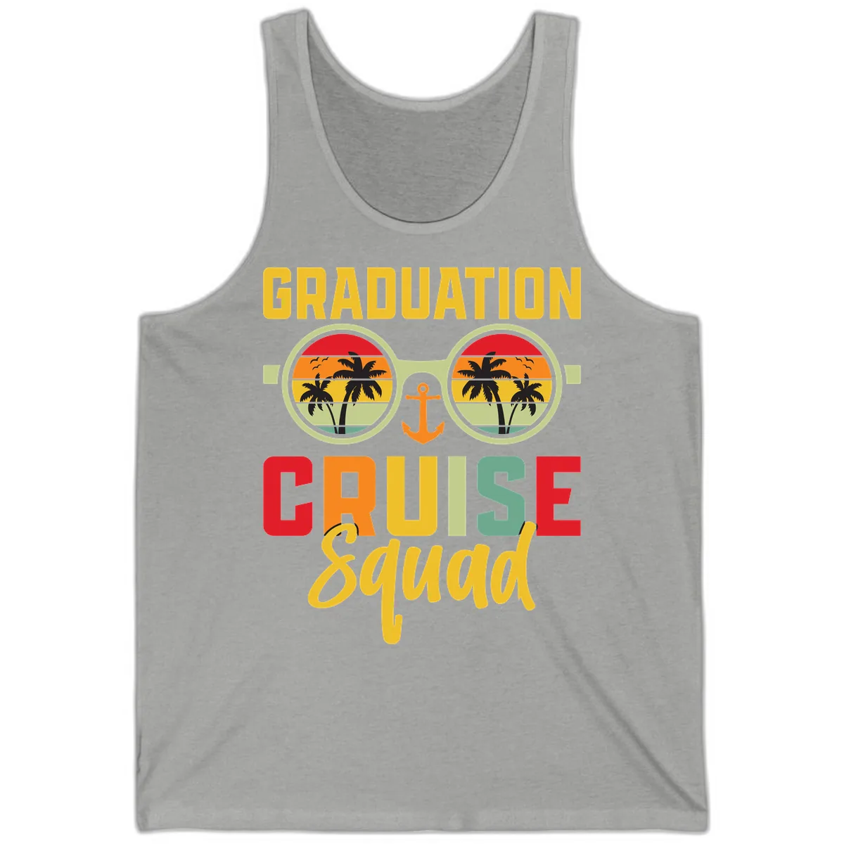 Graduation Cruise Squad Tank in Athletic Heather