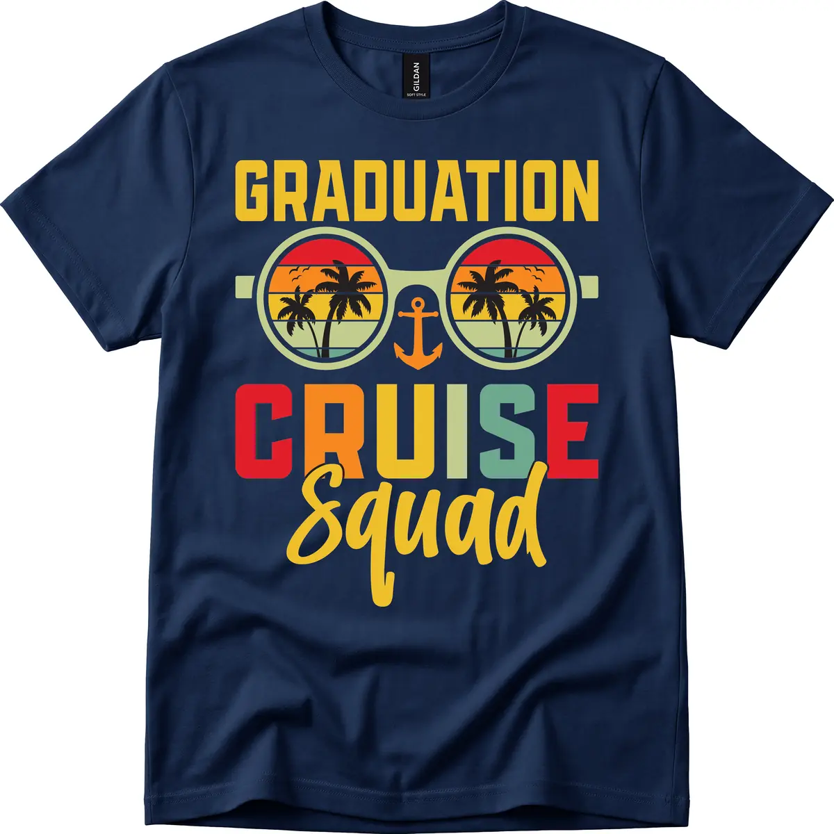 Graduation Cruise Squad T-Shirt in Navy