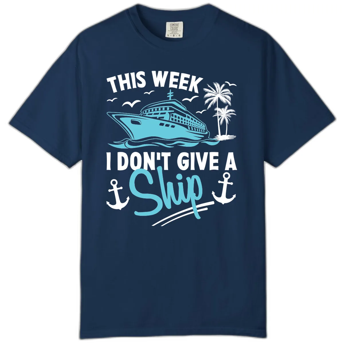 This Week I Don't Give A Swip Comfort Color in Navy