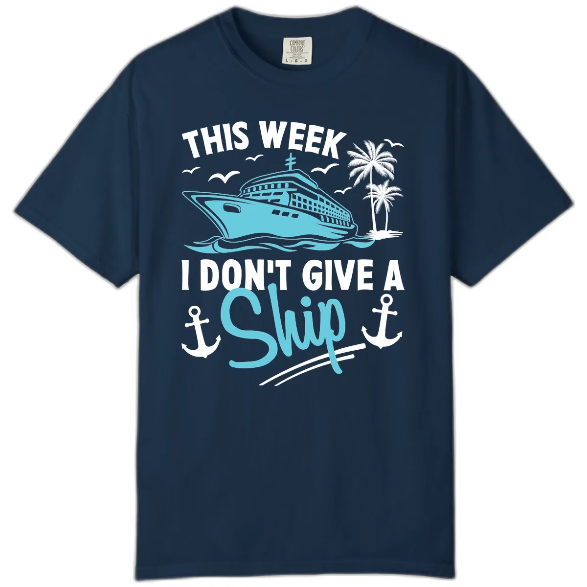 This Week I Don't Give A Swip Comfort Color in True Navy