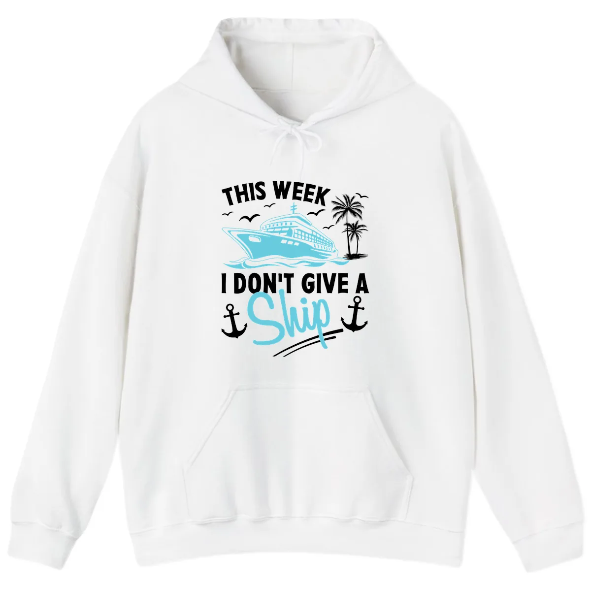 This Week I Don't Give A Swip Hoodie in White