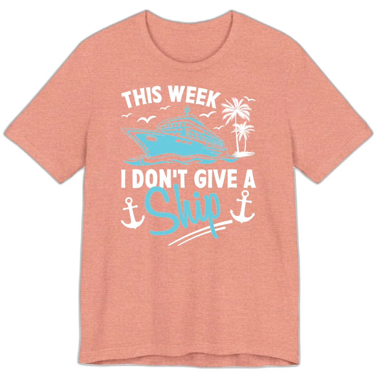 This Week I Don't Give A Swip Premium T-Shirt in Heather Sunset