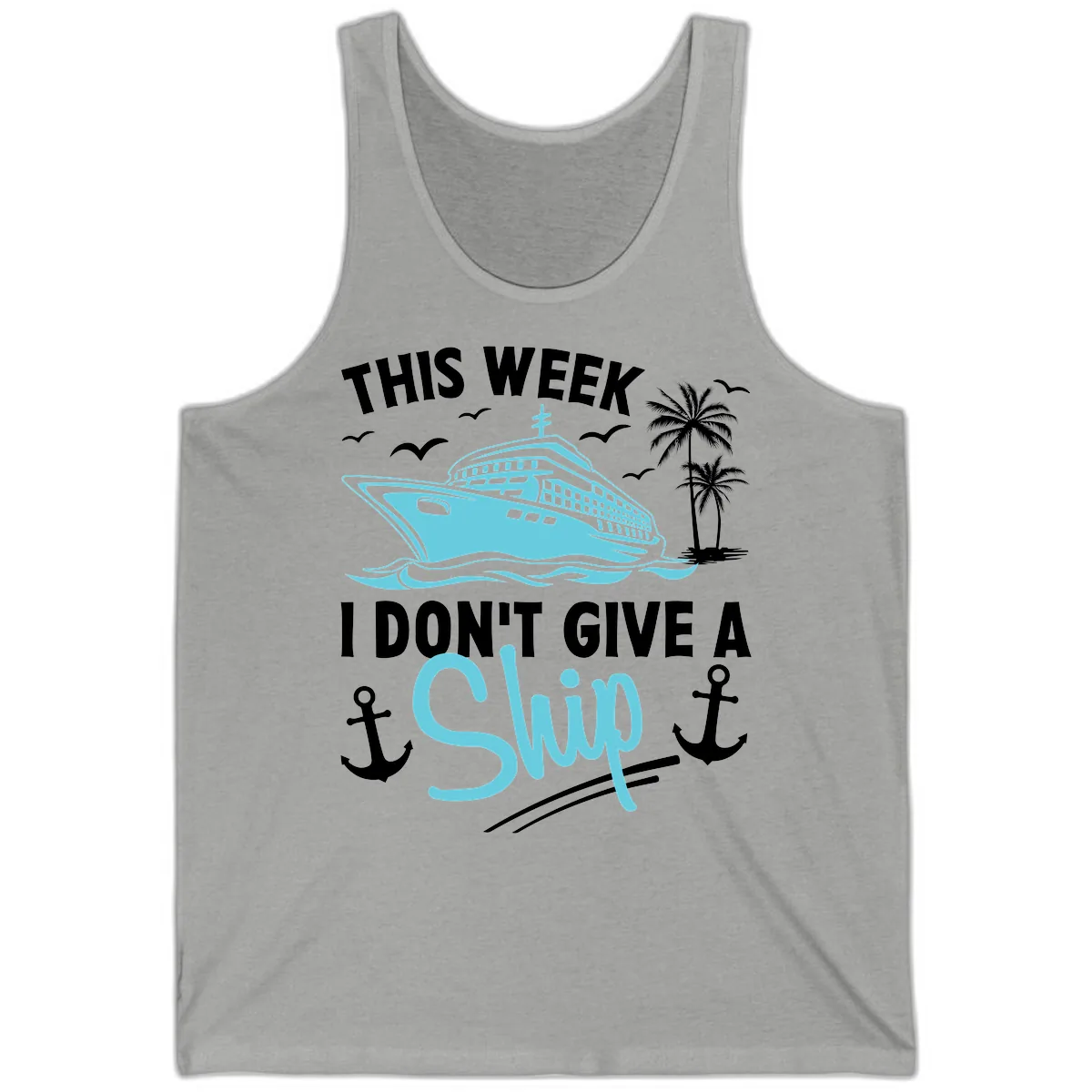 This Week I Don't Give A Swip Tank in Athletic Heather