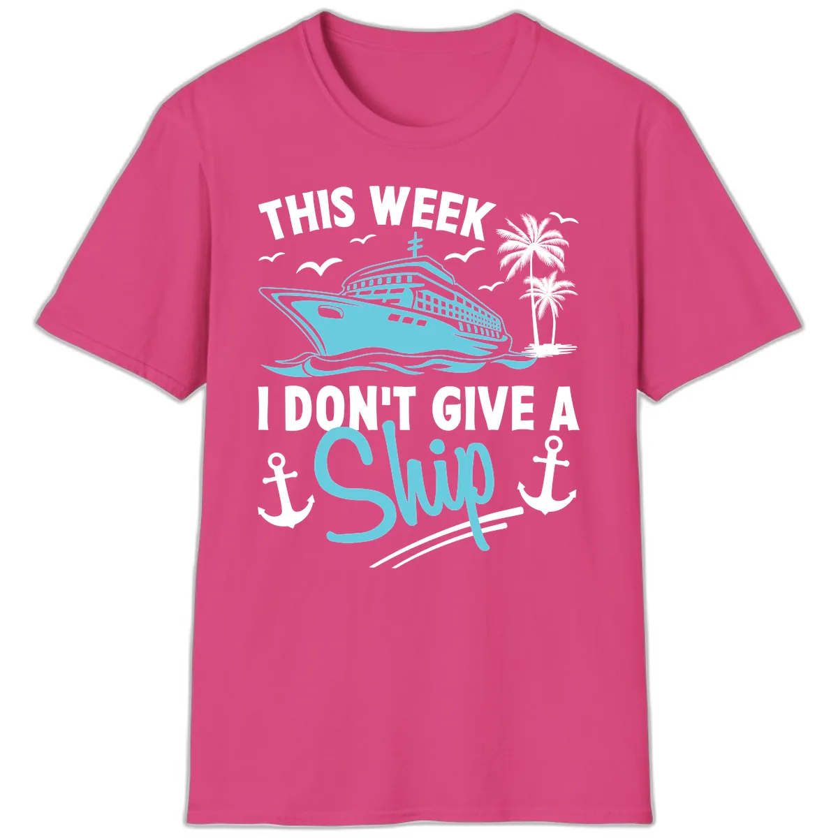 This Week I Don't Give A Swip T-Shirt in Heliconia