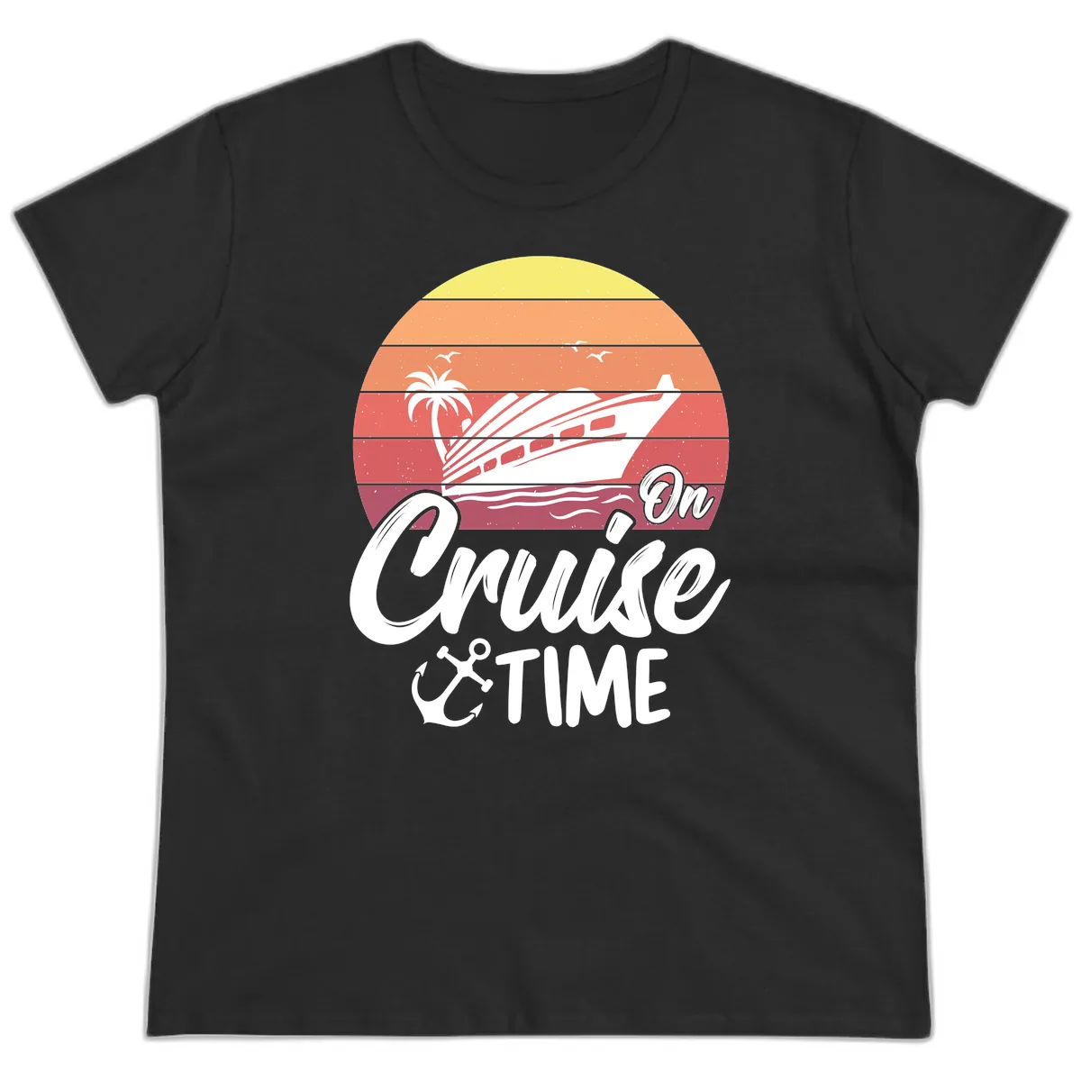 On Cruise Time Ladies Tee in Black