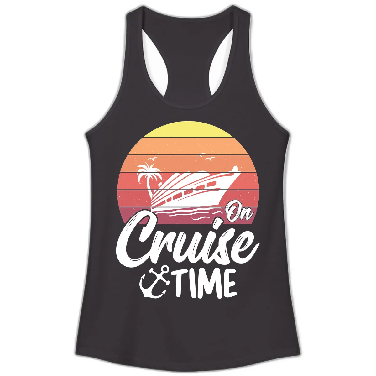 On Cruise Time Ladies Tank in Black