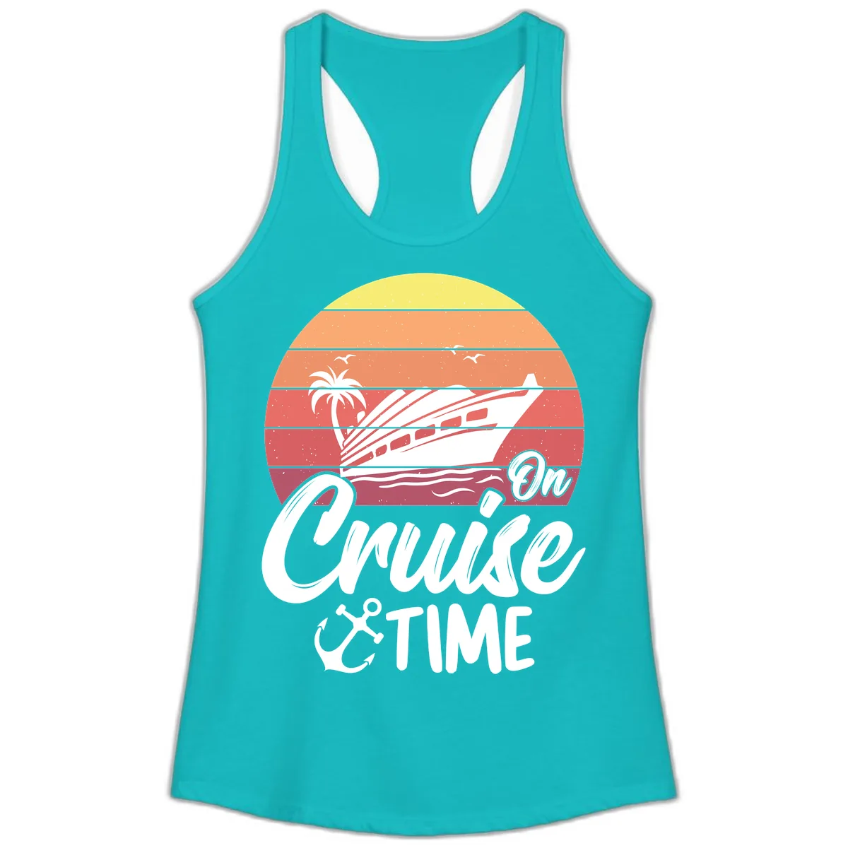 On Cruise Time Ladies Tank in Tahiti Blue