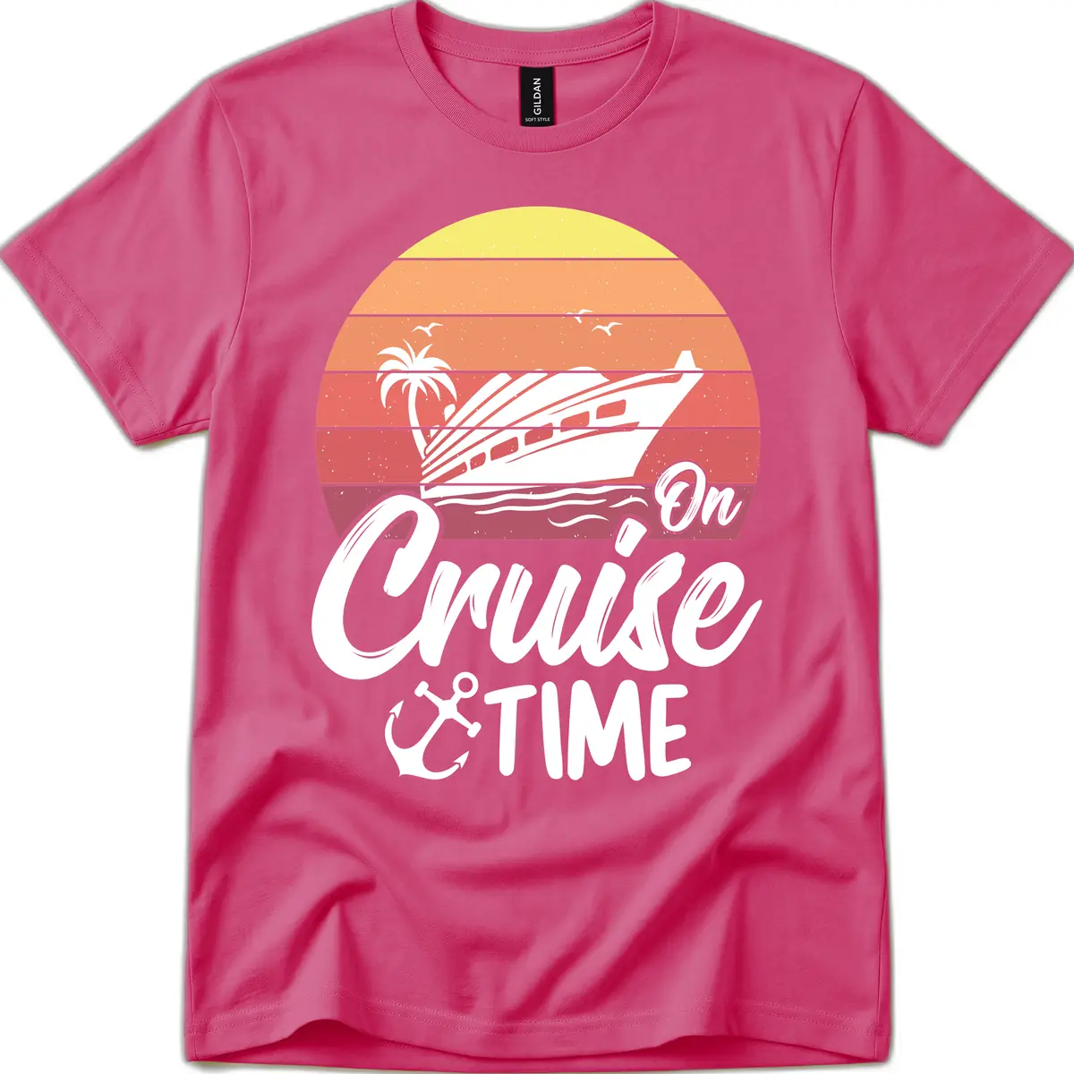 On Cruise Time T-Shirt in Heliconia