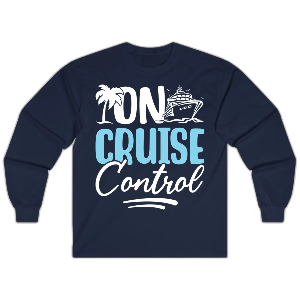 On Cruise Control Long Sleeve in Navy