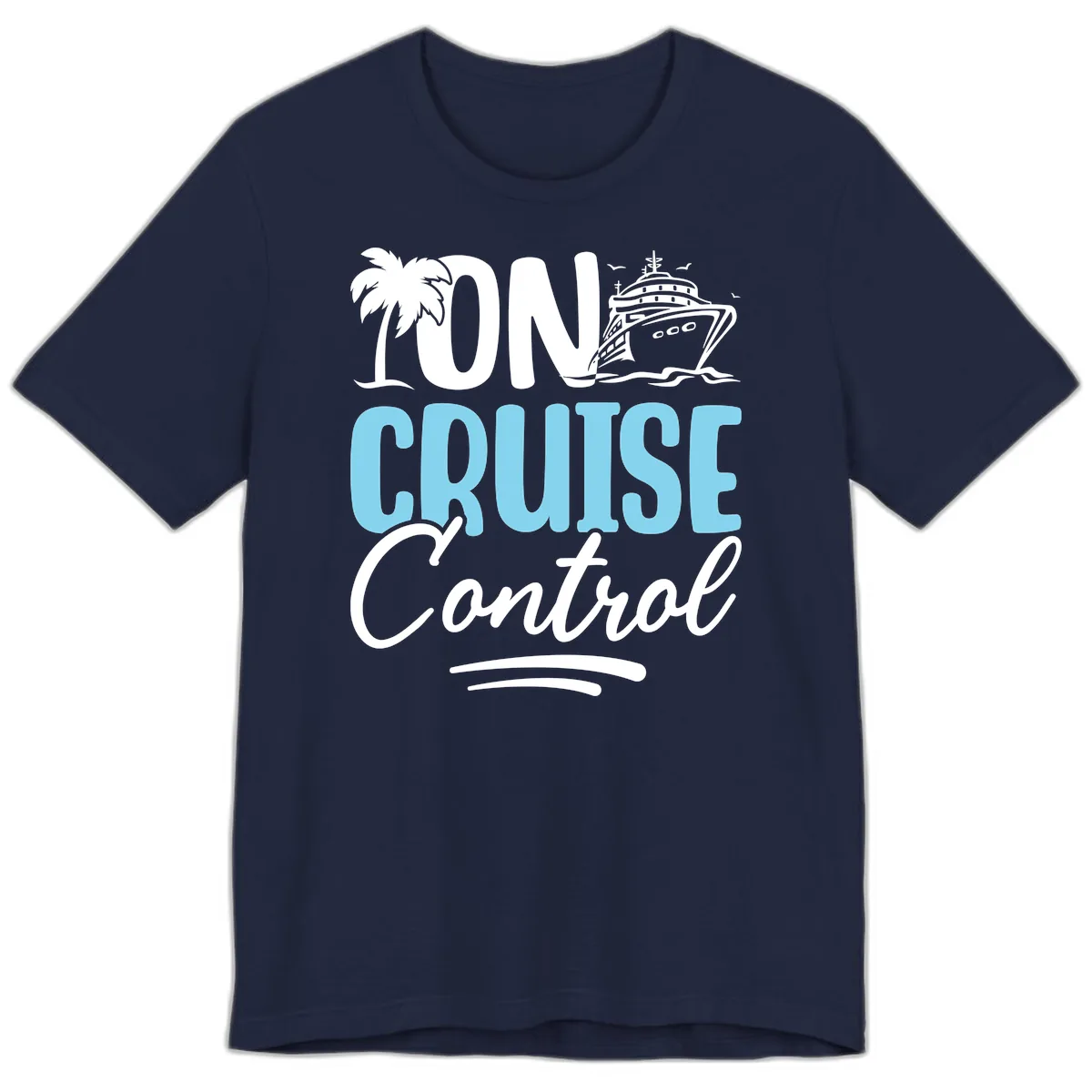 On Cruise Control Premium T-Shirt in Navy
