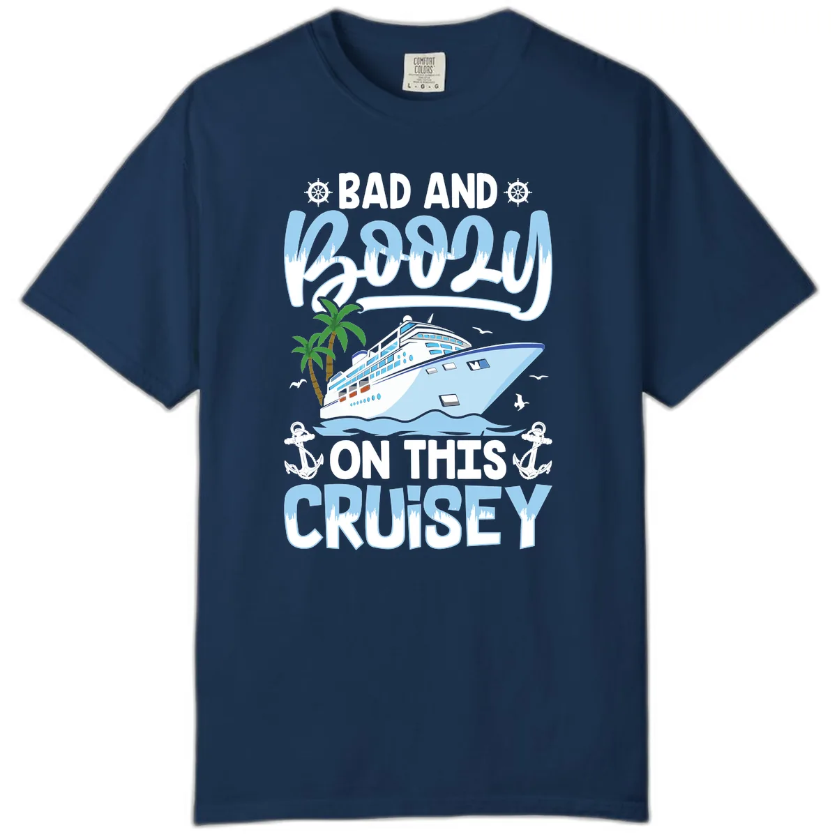 Bad And Knotty On This Cruise Comfort Color in Navy