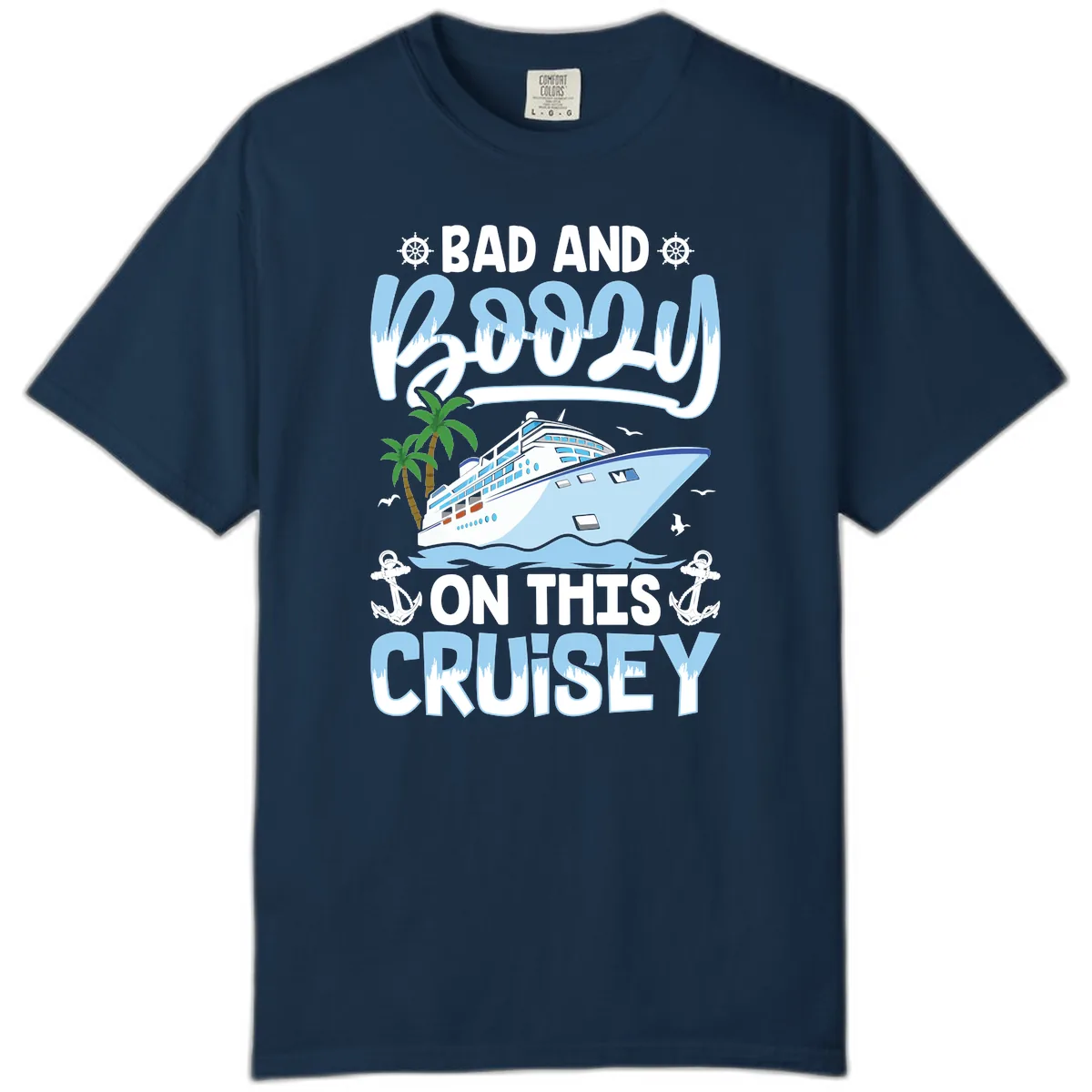 Bad And Knotty On This Cruise Comfort Color in True Navy
